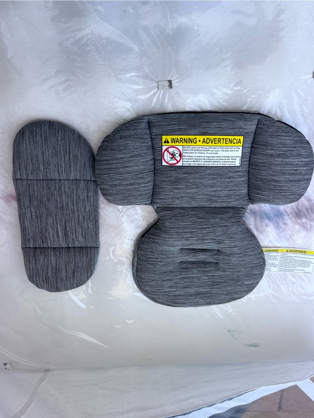 Gray Infant Support Cushion Grow with Me baby infant body support set